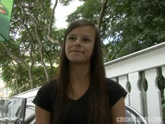 Cute Nikola lets him cum on her ass