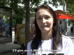 Big tits fucked by stranger on street