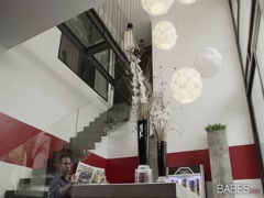 Big natural tits gets fucked fat hard cock