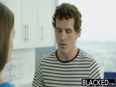 Horny young teen loves swallowing BBC