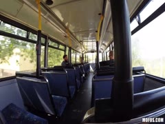 Public group sex fucking hard in buss