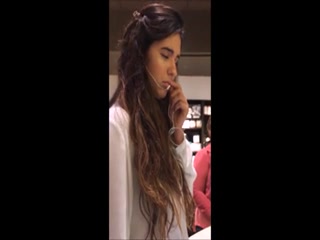 Middle Eastern College girl with fat ass in leather pants