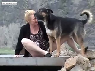 My sister Fucked By Dog out public